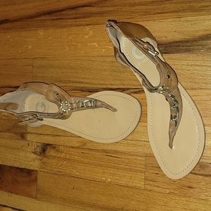 8M G by Guess Brown Chain and Bling sandal.